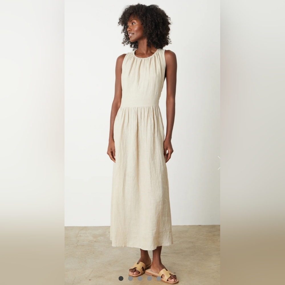 Velvet Polly‎ Linen Cut Out Dress Size Small